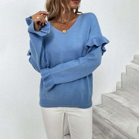 Diane | Pull Décontracté de Couleur Unie