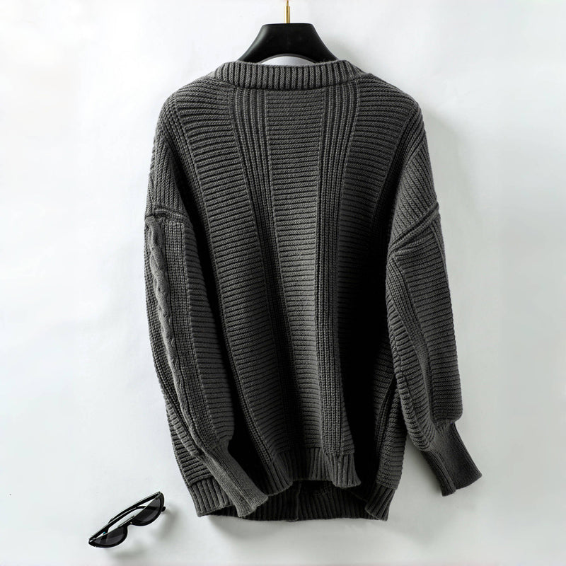 Cardigan Vintage en Maille Torsadée