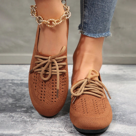 Chaussures Plates Décontractées en Maille