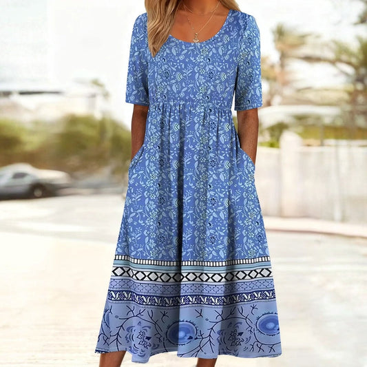 Océane | Robe Vintage à Imprimé Floral