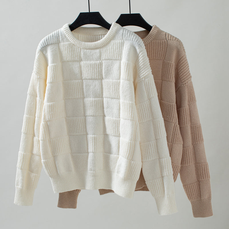 Pull en Tricot Vintage Décontracté
