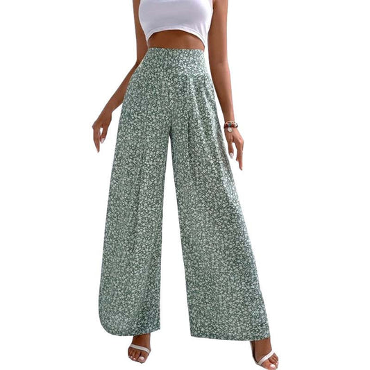 Pantalon à Fleurs Décontracté