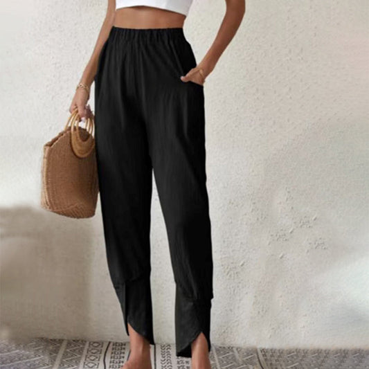 Fabienne | Pantalon Décontracté de Couleur Unie