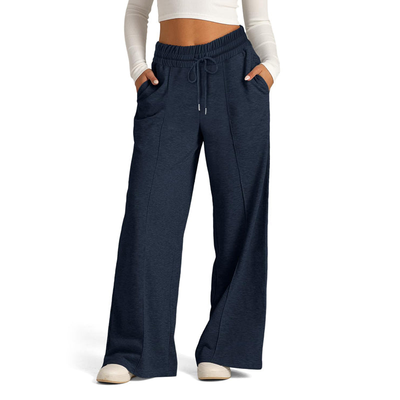 Karine | Pantalon Décontracté de Couleur Unie