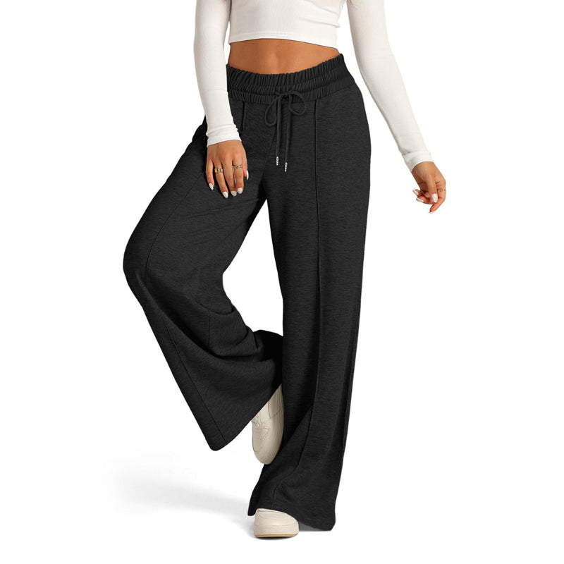 Pantalon Décontracté De Couleur Uni