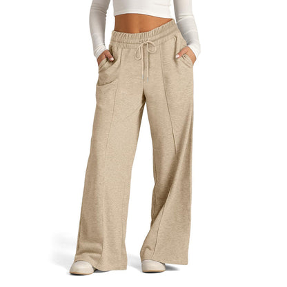 Karine | Pantalon Décontracté de Couleur Unie