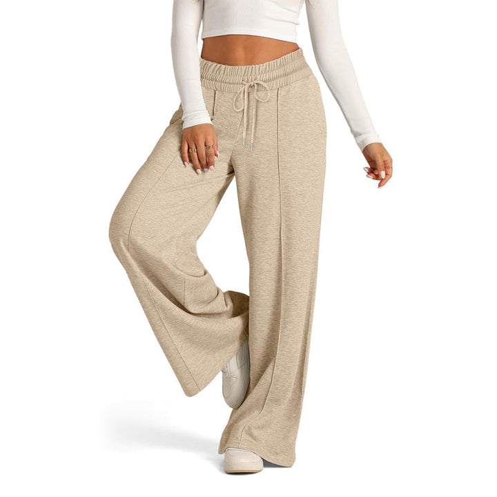 Pantalon Décontracté De Couleur Uni