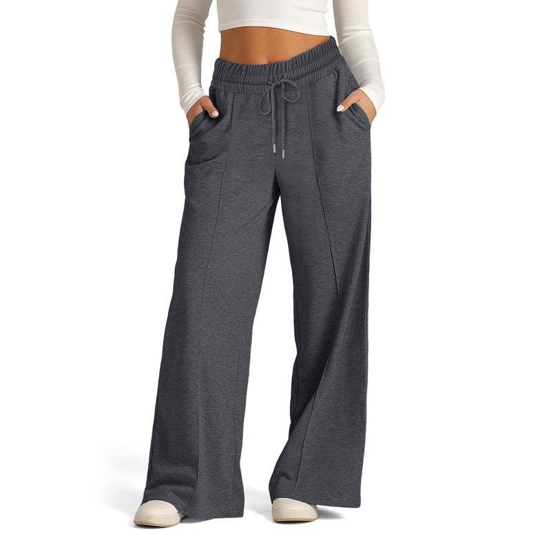 Karine | Pantalon Décontracté de Couleur Unie