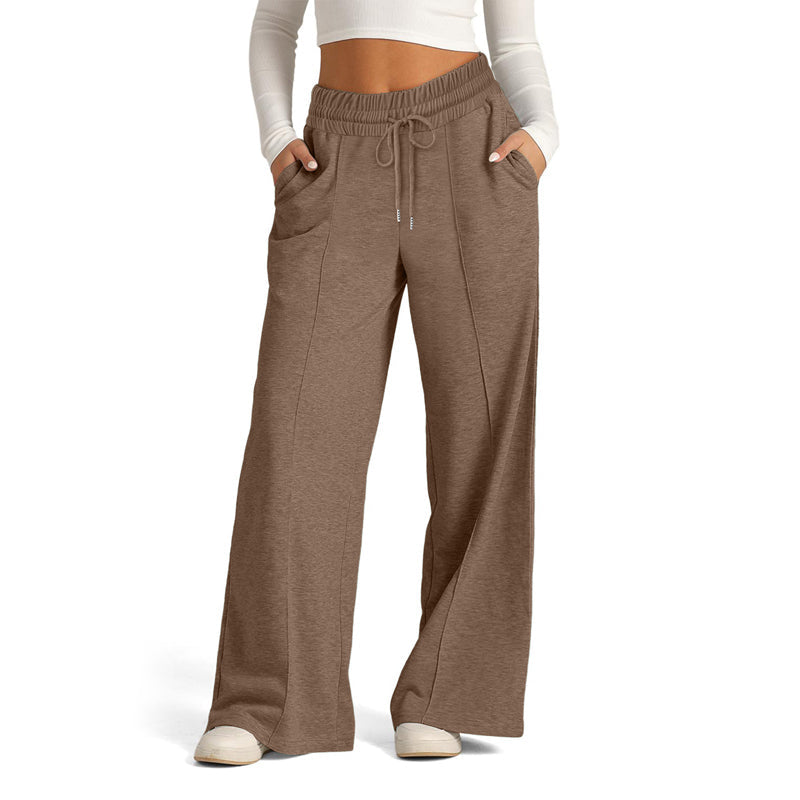Karine | Pantalon Décontracté de Couleur Unie