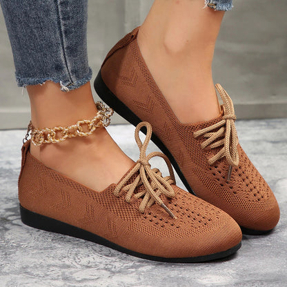 Chaussures Plates Décontractées en Maille