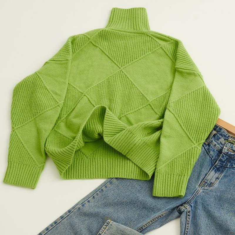 Valentine | Pull en Tricot Décontracté de Couleur Unie