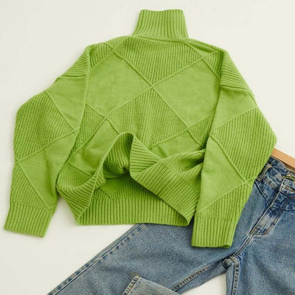 Valentine | Pull en Tricot Décontracté de Couleur Unie