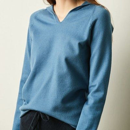 Bérénice | Pull à Capuche de Couleur Unie