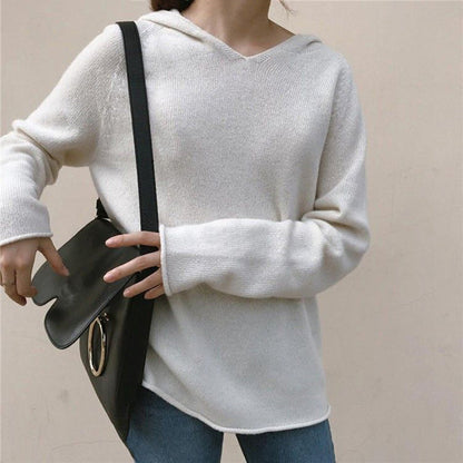 Bérénice | Pull à Capuche de Couleur Unie