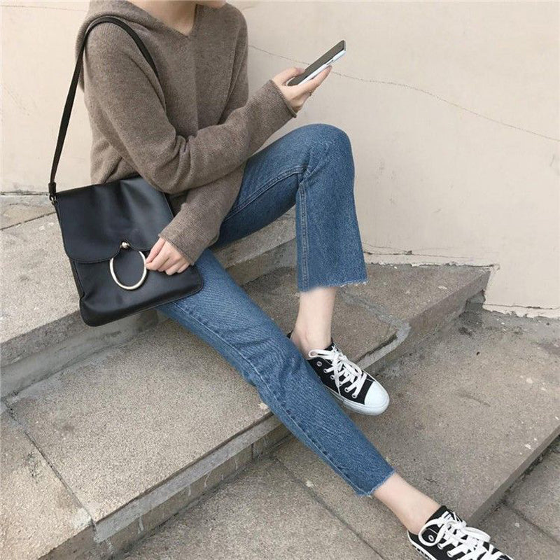 Bérénice | Pull à Capuche de Couleur Unie
