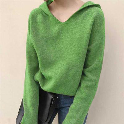 Bérénice | Pull à Capuche de Couleur Unie