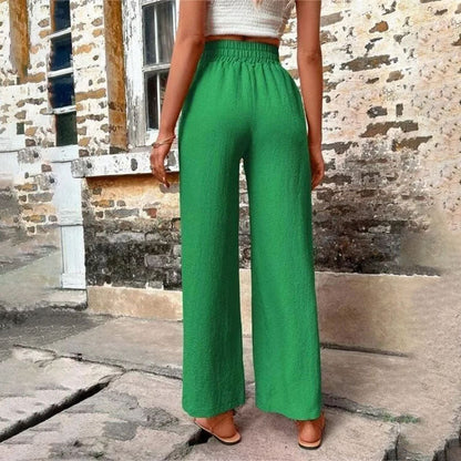 Danièle | Pantalon Décontracté de Couleur Unie