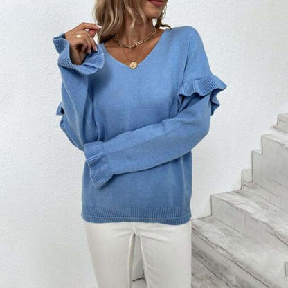 Diane | Pull Décontracté de Couleur Unie
