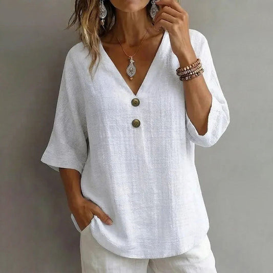 Blouse Décontractée Unie