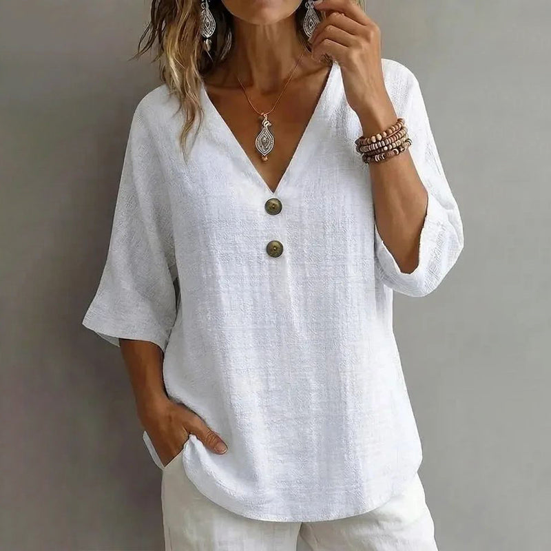 Blouse Décontractée Unie