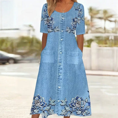 Louise | Robe Vintage à Imprimé Floral