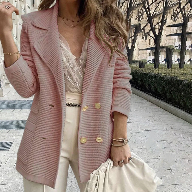 Manteau Décontracté de Couleur Unie