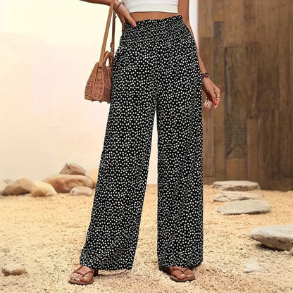 Pantalon à Pois Décontracté