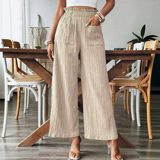 Béatrice | Pantalon Décontracté de Couleur Unie