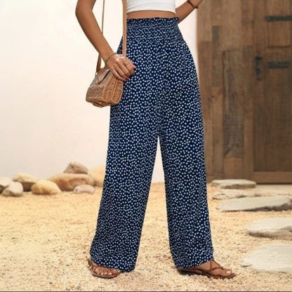 Pantalon à Pois Décontracté