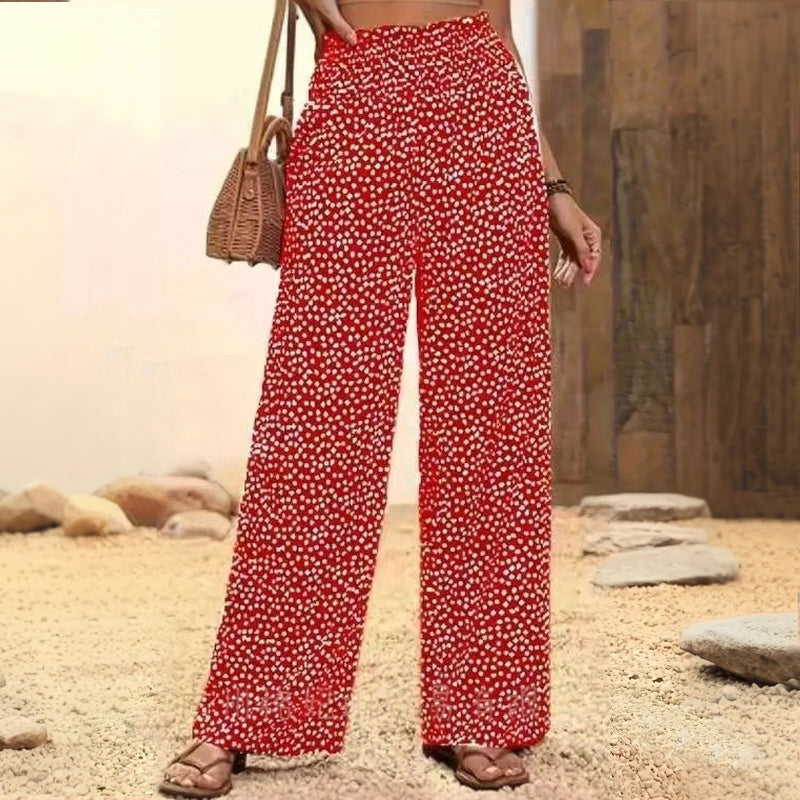 Pantalon à Pois Décontracté