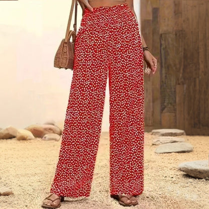 Pantalon à Pois Décontracté