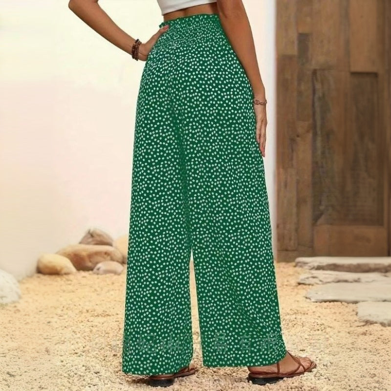 Pantalon à Pois Décontracté