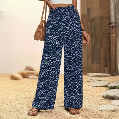 Pantalon à Pois Décontracté