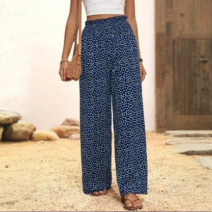 Pantalon à Pois Décontracté