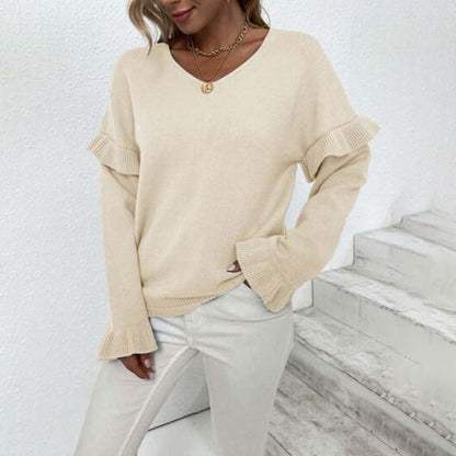 Diane | Pull Décontracté de Couleur Unie