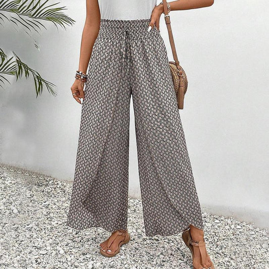 Pantalon Décontracté à Jambes Larges