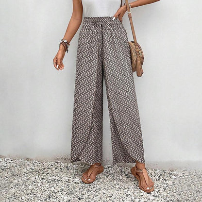 Pantalon Décontracté à Jambes Larges