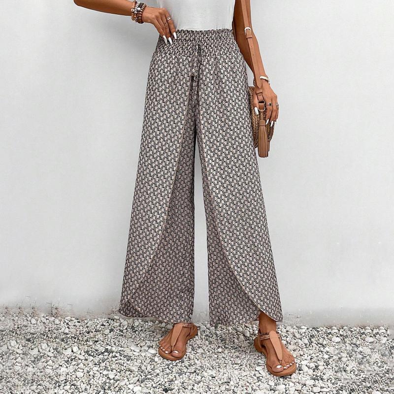 Pantalon Décontracté à Jambes Larges