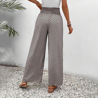 Pantalon Décontracté à Jambes Larges