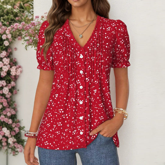 Delphine | Blouse Décontractée Vintage