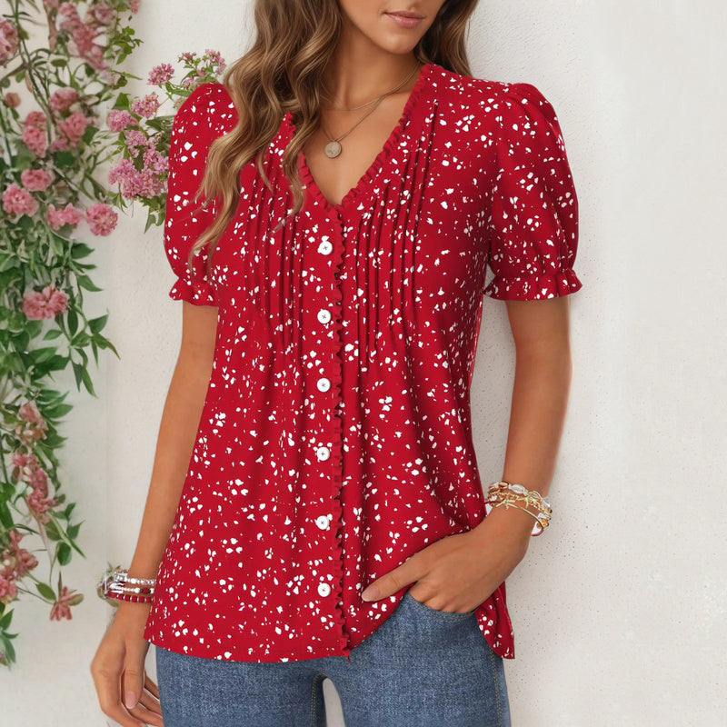 Blouse Décontractée Vintage