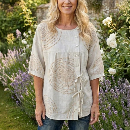 Blanche | Blouse Décontractée Vintage
