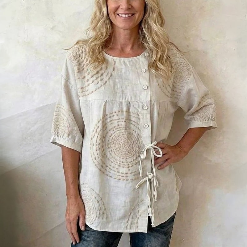 Blanche | Blouse Décontractée Vintage