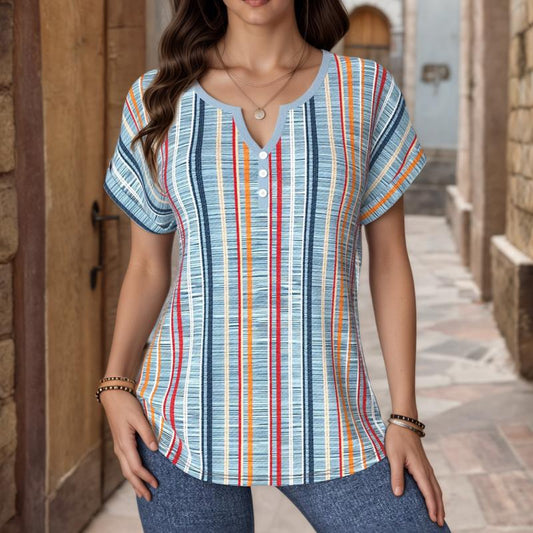 Lucie | Blouse Rayée Décontractée