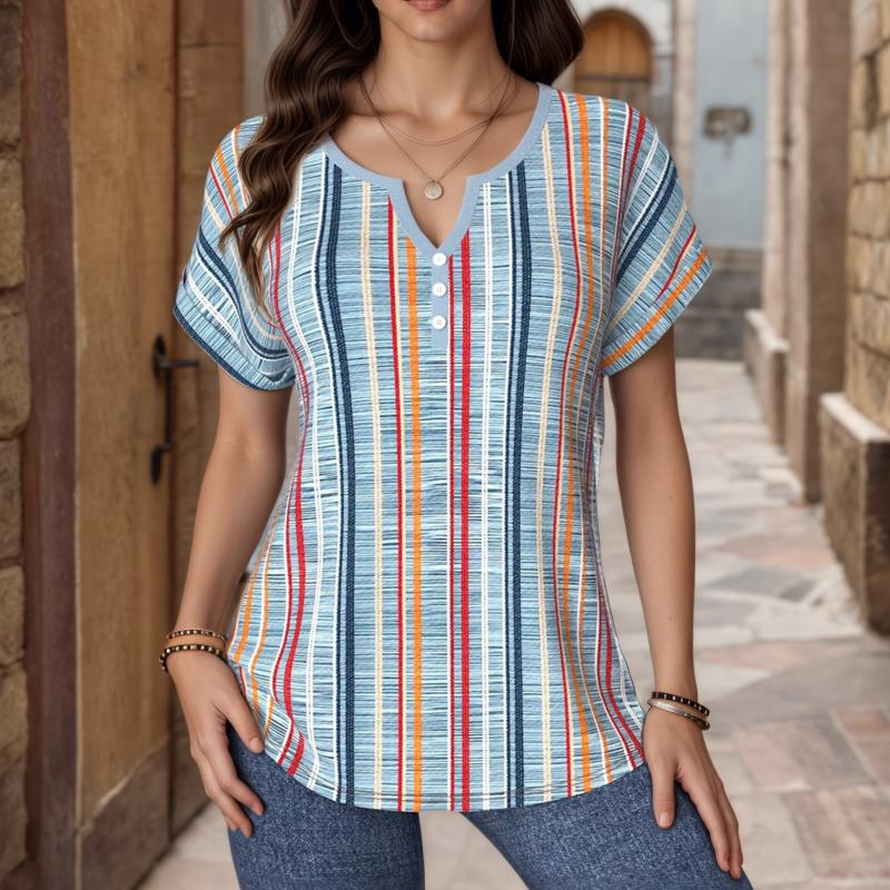 Blouse Rayée Décontractée