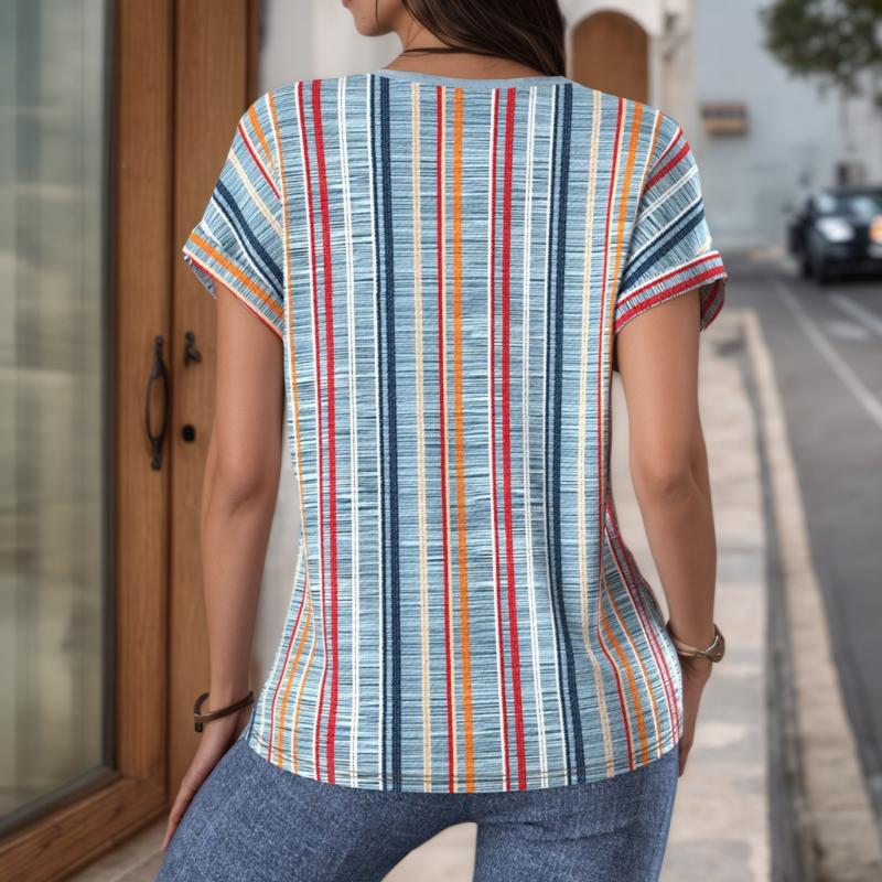 Blouse Rayée Décontractée