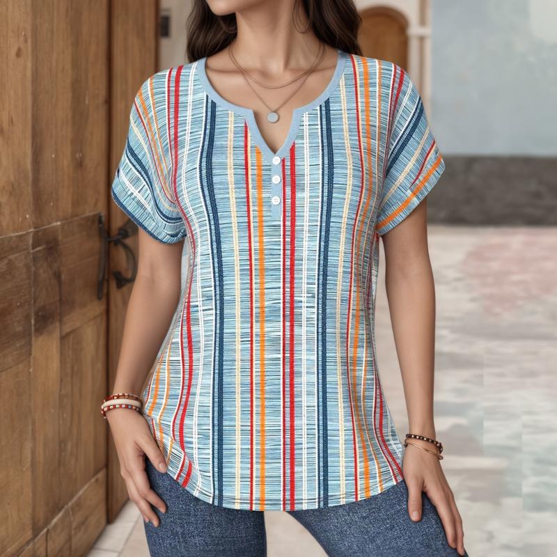 Blouse Rayée Décontractée
