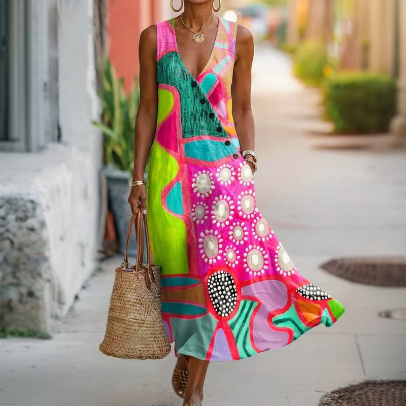 Robe Colorée Vintage