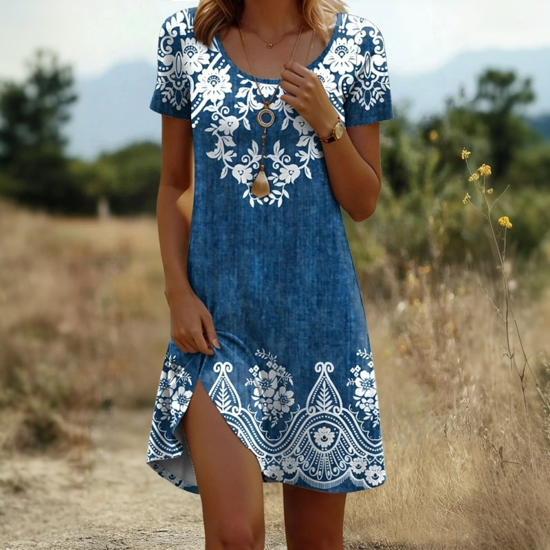 Robe Vintage À Imprimé Floral