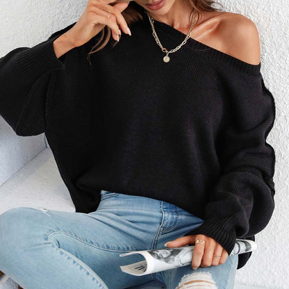 Zoé | Pull en Tricot Décontracté de Couleur Unie
